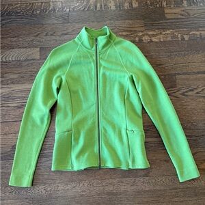 Ibex Vibrant Green 100% Merino Wool Jacket